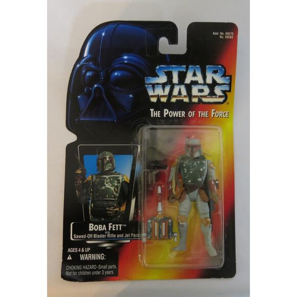 Vtg 1995 Star Wars Boba Fett Power of the Force  New Kenner 95982 Action Figure - Picture 1 of 9
